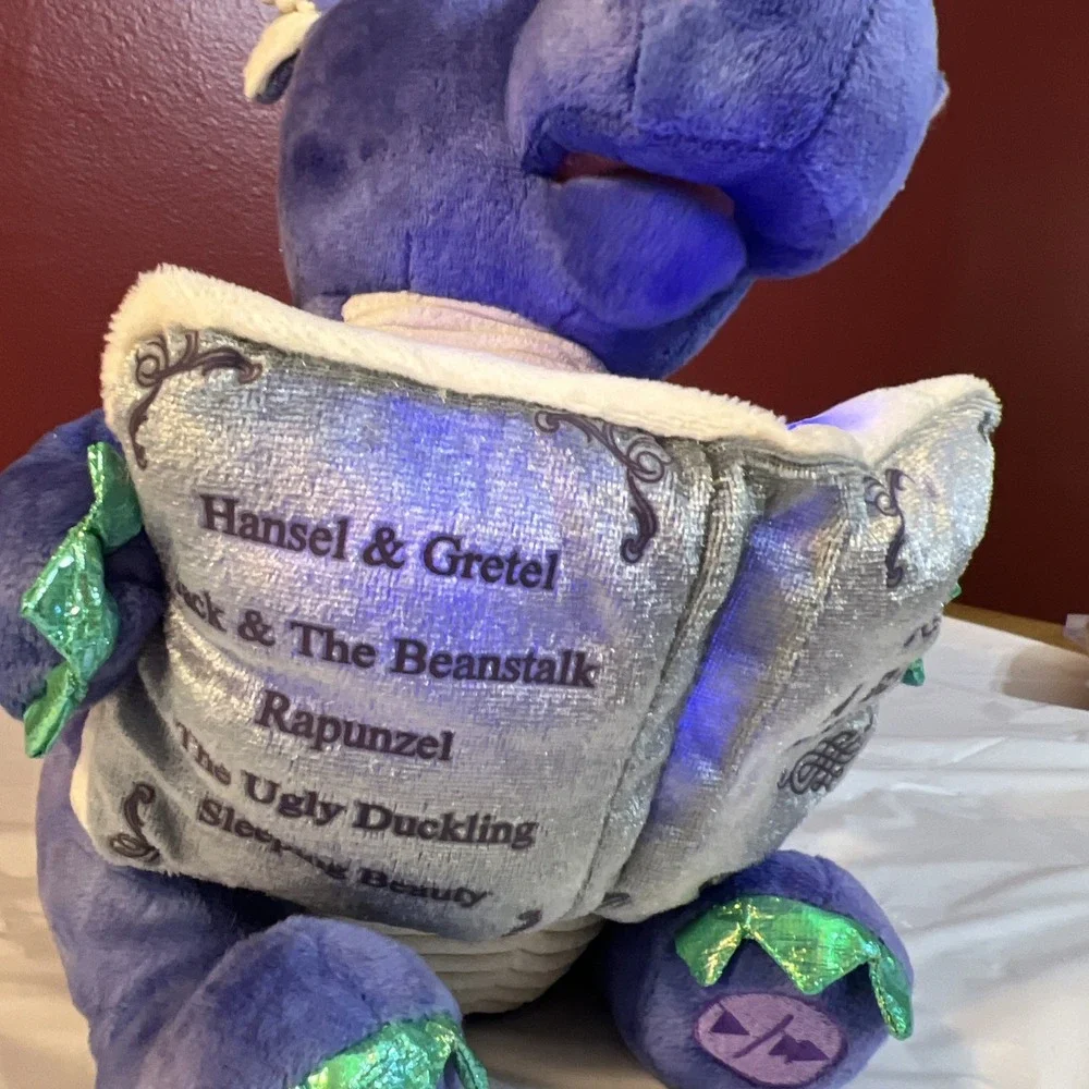 Cuddle Barn Dalton the Storytelling Dragon Animated Plush Talking Reads 5 Tales